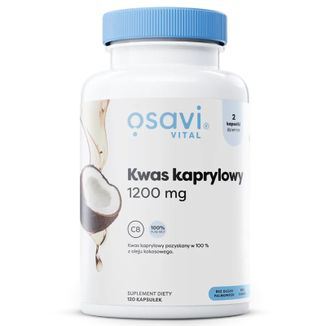Osavi Vital Kwas kaprylowy 1200 mg, 120 kapsułek - zdjęcie produktu
