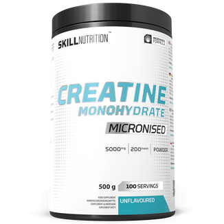 Skill Nutrition Micronised Creatine Monohydrate, mikronizowany monohydrat kreatyny, bezsmakowy, 500 g - zdjęcie produktu