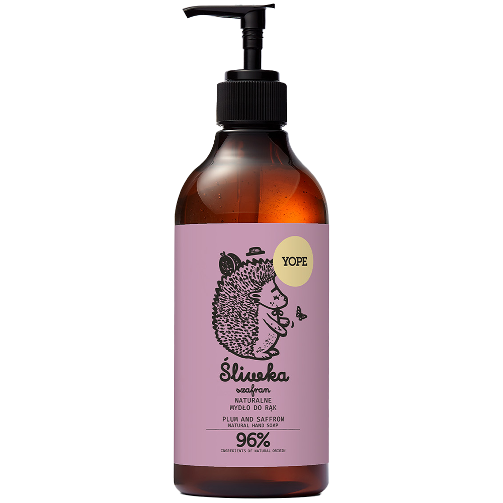 Nieznana Yope Śliwka i Szafran, naturalne mydło w płynie, 500 ml — Inhaltsstoffe und Bewertung