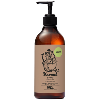 Yope Pistacja i Karmel, naturalne mydło w płynie, 500 ml - zdjęcie produktu