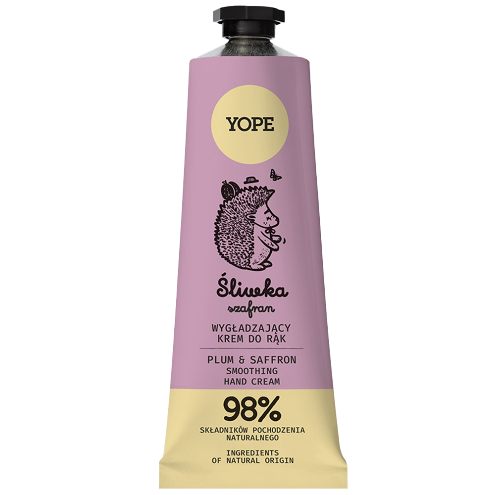 Nieznana Yope Śliwka i Szafran, wygładzający krem do rąk, 50 ml