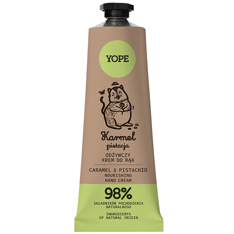 Nieznana Yope Pistacja i Karmel, odżywczy krem do rąk, 50 ml