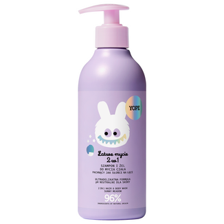 Yope Łatwe Mycie, szampon i żel do mycia ciała dla dzieci 2w1, 400 ml Yope Łatwe Mycie, szampon i żel do mycia ciała dla dzieci 2w1, 400 ml - zdjęcie produktu