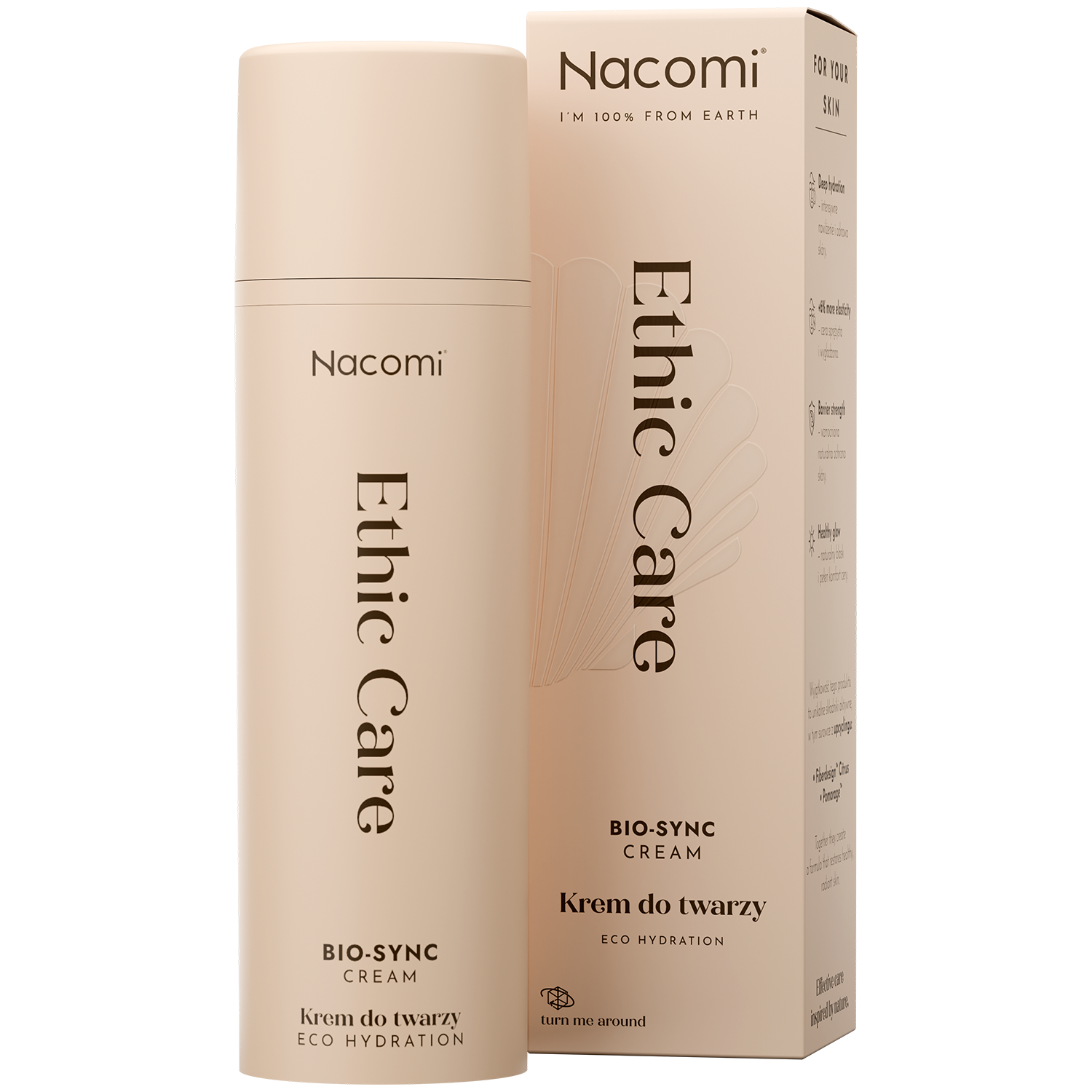 Nieznana Nacomi Ethic Care Bio-Sync, krem do twarzy, 50 ml — Składniki i ocena