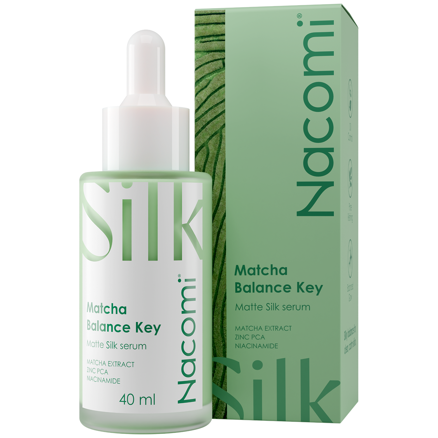 Nieznana Nacomi Matcha Balance Key-Oil Control, serum regulujące sebum, 40 ml — Inhaltsstoffe und Bewertung