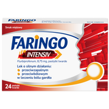 Faringo Intensiv 8,75 mg, smak miętowy, 24 pastylki twarde - miniaturka zdjęcia produktu