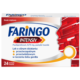 Faringo Intensiv 8,75 mg, smak miętowy, 24 pastylki twarde - zdjęcie produktu