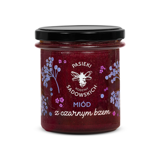 Pasieki Rodziny Sadowskich, miód z czarnym bzem, 430 g - zdjęcie produktu