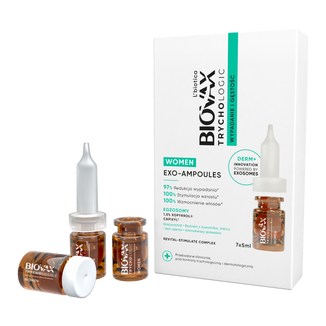 L'Biotica Biovax Trychologic Wypadanie i Gęstość Exo-Ampoules, kuracja dla kobiet, ampułki, 7 x 5 ml - zdjęcie produktu