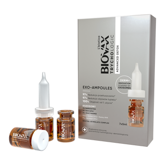 L'Biotica Biovax Trychologic Advanced Detox Exo-Ampoules, kuracja detoksykująca, ampułki, 7 x 5 ml L'Biotica Biovax Trychologic Advanced Detox Exo-Ampoules, kuracja detoksykująca, ampułki, 7 x 5 ml - zdjęcie produktu