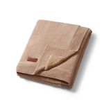 BabyOno, kocyk bawełniany z flanelowym podszyciem, 75 x 100 cm, ciemny beż, od urodzenia, 1 sztuka - miniaturka zdjęcia produktu