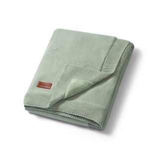 BabyOno, kocyk bawełniany z flanelowym podszyciem, 75 x 100 cm, szałwiowy, od urodzenia, 1 sztuka - zdjęcie produktu