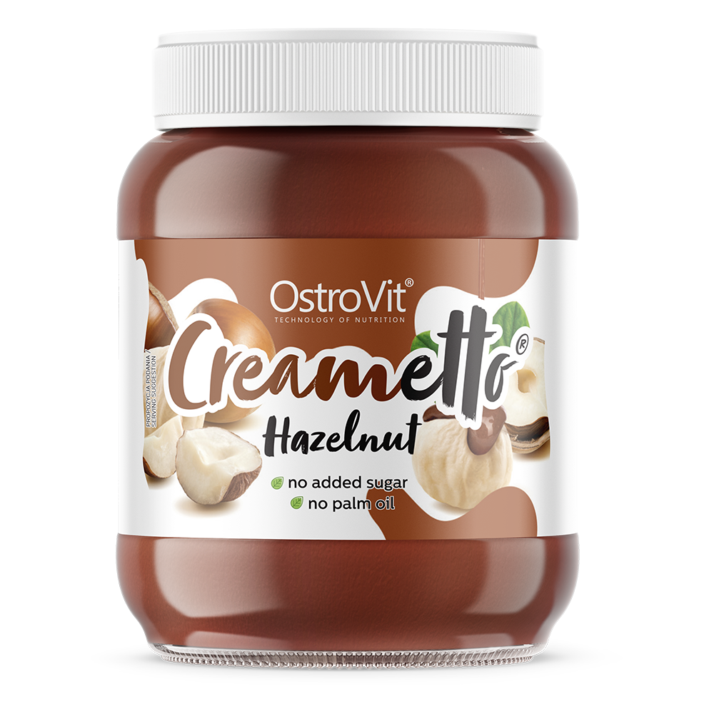Nieznana OstroVit Creametto Hazelnut, krem o smaku orzecha laskowego, 350 g