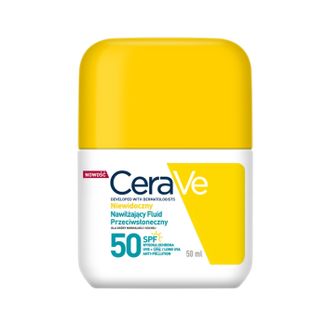 CeraVe, niewidoczny matujący fluid przeciwsłoneczny, skóra tłusta, SPF 50, 50 ml - zdjęcie produktu