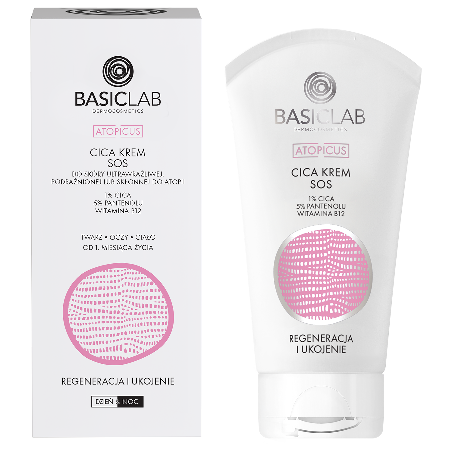 Basiclab BasicLab Atopicus, CICA krem SOS, regeneracja i ukojenie, 75 ml