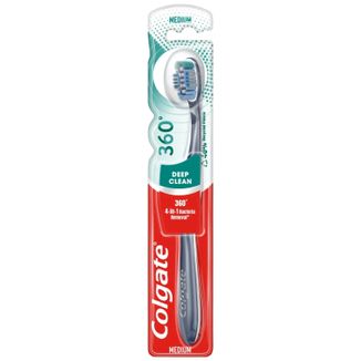 Colgate Deep Clean 360°, szczoteczka do zębów, Medium, 1 sztuka Colgate Deep Clean 360°, szczoteczka do zębów, Medium, 1 sztuka - zdjęcie produktu
