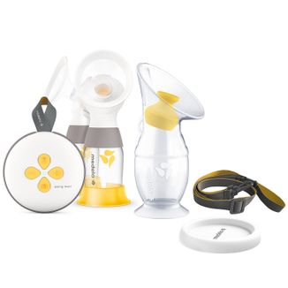 Zestaw Medela Swing Maxi, laktator elektryczny na dwie piersi, dwufazowy, 1 sztuka + silikonowy kolektor mleka, 1 sztuka - zdjęcie produktu