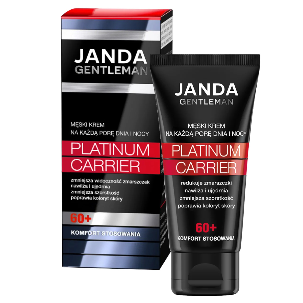 Nieznana Janda Gentleman Platinum Carrier 60+, krem do twarzy dla mężczyzn, 50 ml