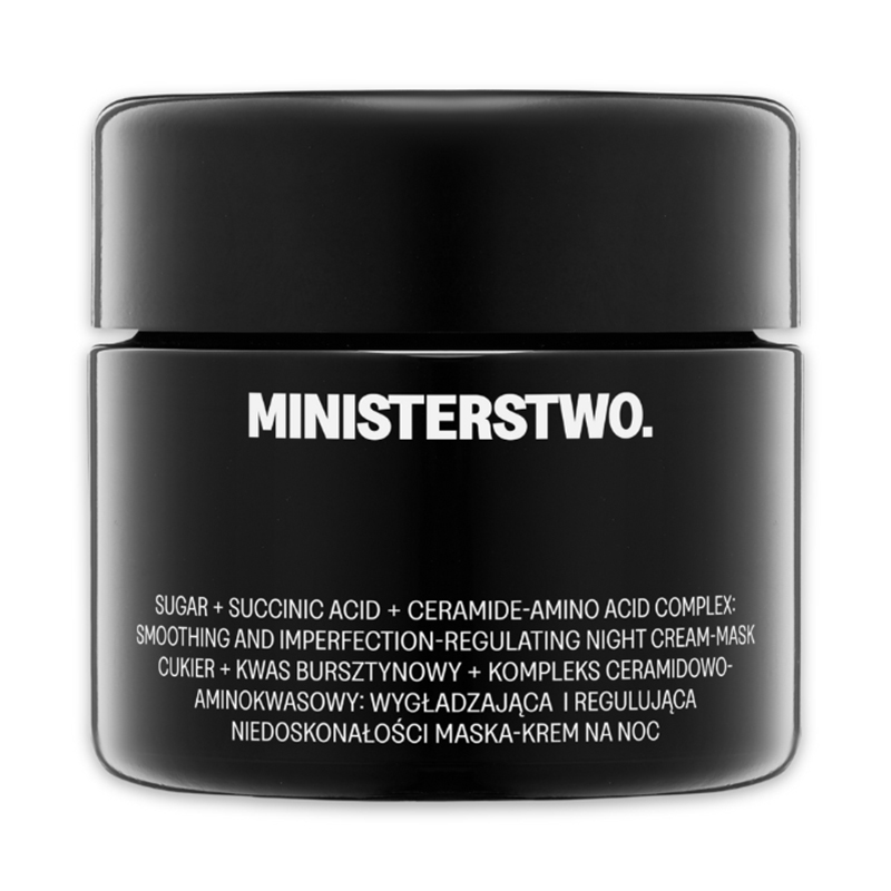 Ministerstwo Dobrego Mydła Ministerstwo Dobrego Mydła Cukier, wygładzająca maska-krem na noc, 50 ml