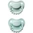 Luu Kids, smoczek uspokajający, 3-6 miesięcy, pozycjonujący, silikonowy, Frozen Sage i Vivid Mint, 2 sztuki - miniaturka  zdjęcia produktu