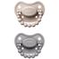 Luu Kids, smoczek uspokajający, 3-6 miesięcy, pozycjonujący, silikonowy, Sand Storm i Lovely Gray, 2 sztuki - miniaturka  zdjęcia produktu