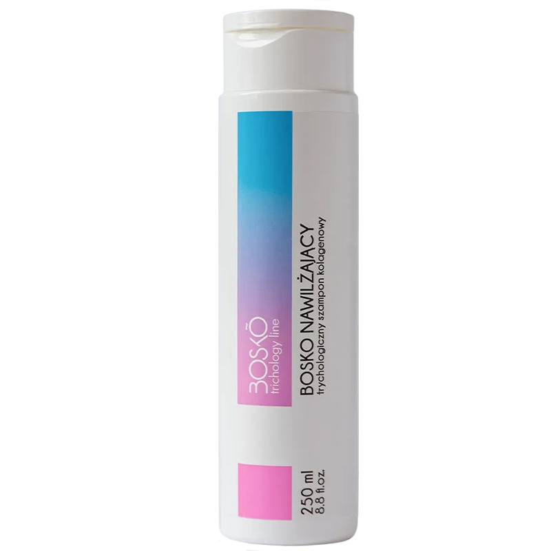 Nieznana Bosko Cosmetics Trichology Line, nawilżający szampon kolagenowy, 250 ml