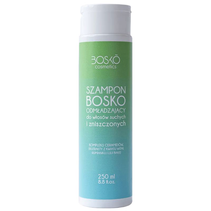Nieznana Bosko Cosmetics, szampon odmładzający do włosów suchych i zniszczonych, 250 ml