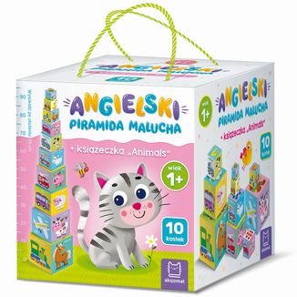 Aksjomat Angielski Piramida Malucha + książeczka Animals, od 1 roku życia Aksjomat Angielski Piramida Malucha + książeczka Animals, od 1 roku życia - zdjęcie produktu
