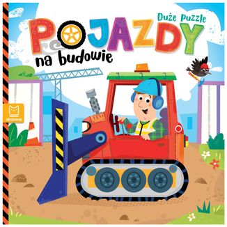 Aksjomat Pojazdy na budowie, duże puzzle, książeczka - zdjęcie produktu