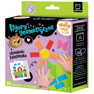 Aksjomat Mały miś to lubi! Figury geometryczne, układanki + książeczka, od 3 lat - zdjęcie produktu