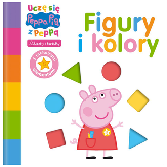 Świnka Peppa Uczę się z Peppą, figury i kolory, książeczka dla dzieci - zdjęcie produktu