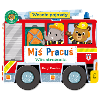 Miś Pracuś Wesołe Pojazdy, wóz strażacki, książeczka dla dzieci - zdjęcie produktu