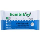 Bambiboo, chusteczki nawilżane z ekstraktem z bławatka, 60 sztuk - miniaturka zdjęcia produktu
