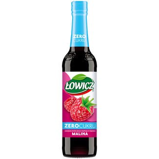 Łowicz, zagęszczona baza napoju, malinowa, bez dodatku cukru, 400 ml - zdjęcie produktu