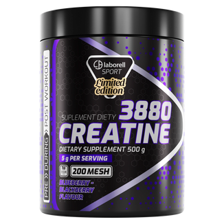 Laborell Creatine 3880, smak jagoda-jeżyna, 500 g Laborell Creatine 3880, smak jagoda-jeżyna, 500 g - zdjęcie produktu