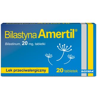 Bilastyna Amertil 20 mg, 20 tabletek - zdjęcie produktu