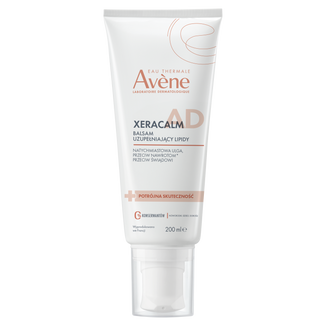 Avene XeraCalm A.D, balsam uzupełniający lipidy do twarzy i ciała, skóra bardzo sucha, atopowa i swędząca, 200 ml USZKODZONE OPAKOWANIE - zdjęcie produktu