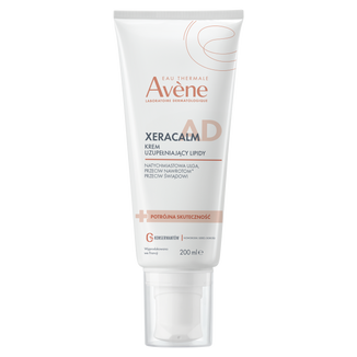 Avene XeraCalm A.D, krem uzupełniający lipidy do twarzy i ciała, skóra bardzo sucha, atopowa i swędząca, 200 ml - zdjęcie produktu