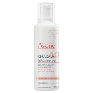 Avene XeraCalm A.D, krem uzupełniający lipidy do twarzy i ciała, skóra bardzo sucha, atopowa i swędząca, 400 ml - zdjęcie produktu