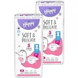 Zestaw Bella Baby Happy, pieluchy, rozmiar 5 Junior, 11-18 kg, 2 x 52 sztuki - miniaturka zdjęcia produktu