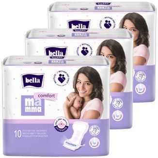 Zestaw Bella Mamma Comfort, podkłady poporodowe, 3 x 10 sztuk - zdjęcie produktu
