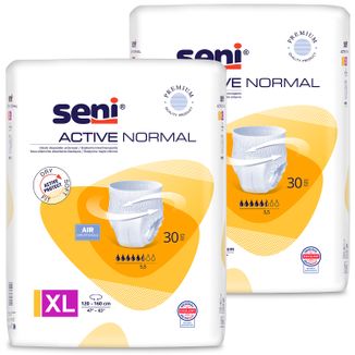 Zestaw Seni Active Normal, majtki chłonne, XL, 120-160 cm, 2 x 30 sztuk - zdjęcie produktu