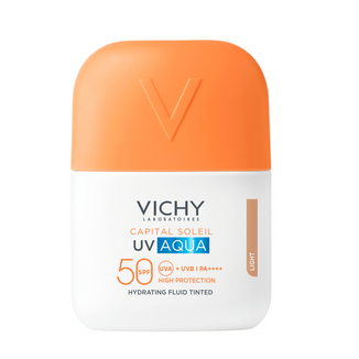 Vichy Capital Soleil UV-Aqua, ochronny fluid nawilżający do twarzy, koloryzujący, SPF 50, 50 ml - zdjęcie produktu