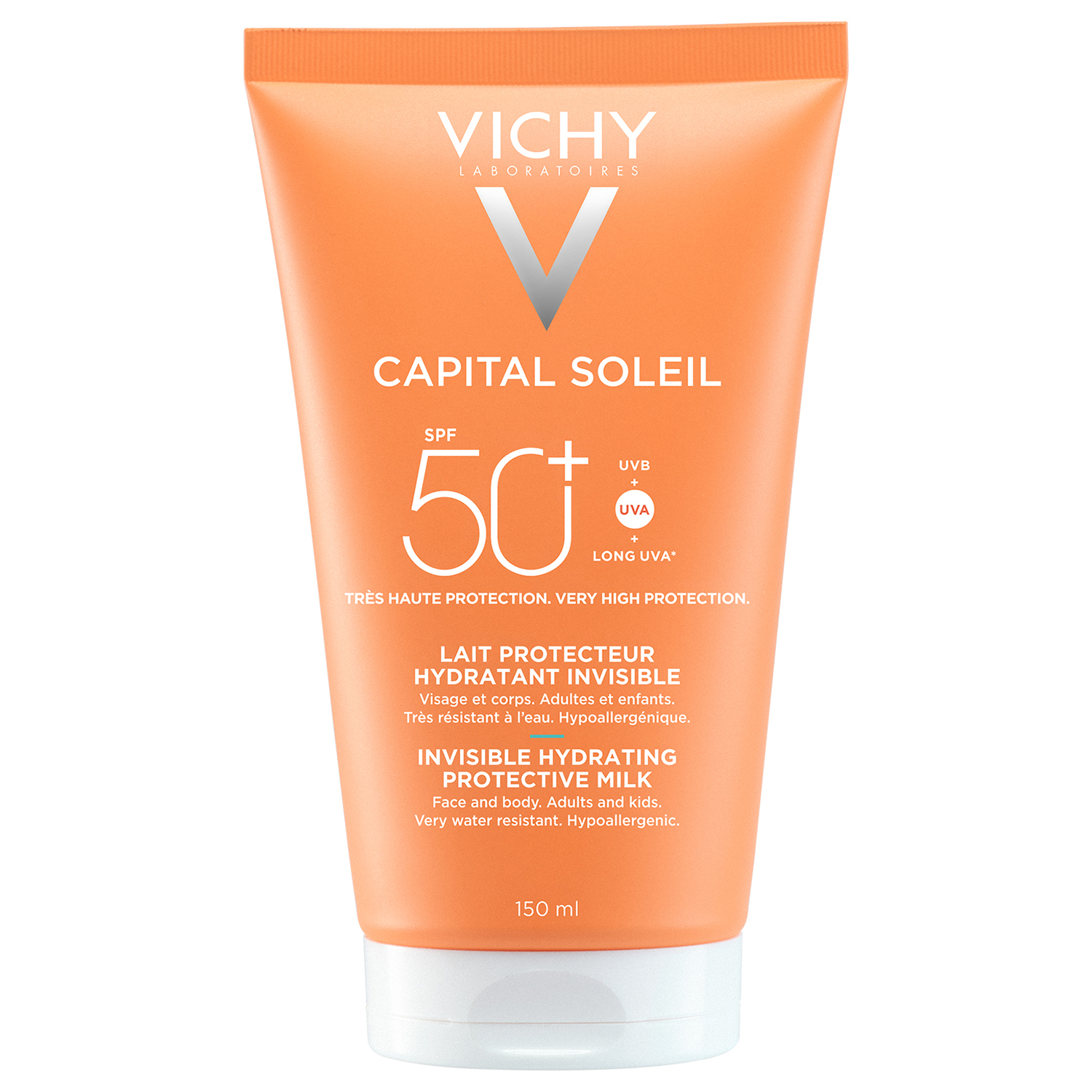 Vichy Vichy Capital Soleil, feuchtigkeitsspendend Milch schützend für Gesicht und Körper, SPF 50+, 150 ml — Inhaltsstoffe und Bewertung