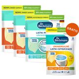 Zestaw Dr. Beckmann, listki piorące, Orange&Peach, kolor, 2 x 20 sztuk + listki piorące, uniwersalne, 20 sztuk + listki czyszczące, 20 sztuk gratis - miniaturka zdjęcia produktu