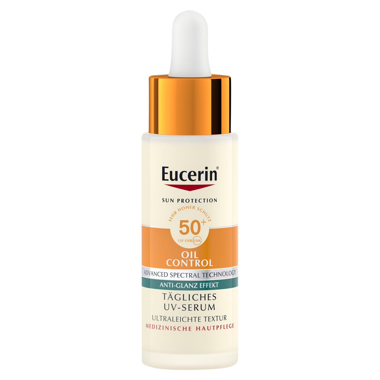 Eucerin Eucerin Oil Control Dry Touch, ultralekkie serum UV, SPF 50+, 30 ml — Inhaltsstoffe und Bewertung