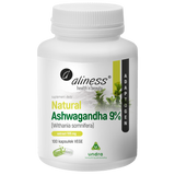 Aliness Natural Ashwagandha 555 mg, 9% witanolidów, 100 kapsułek vege - miniaturka zdjęcia produktu