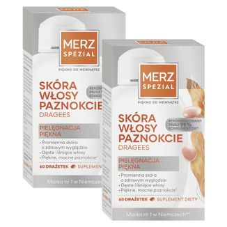 Zestaw Merz Spezial Dragees, 2 x 60 drażetek Zestaw Merz Spezial Dragees, 2 x 60 drażetek - zdjęcie produktu