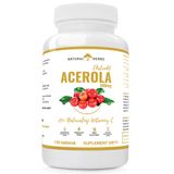 Acerola Extract 500 mg, 25% naturalnej witaminy C, 120 tabletek - miniaturka zdjęcia produktu