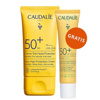 Caudalie Vinosun Protect, krem o bardzo wysokiej ochronie SPF 50+, 40 ml + lekki krem o bardzo wysokiej ochronie, SPF 50+, 20 ml gratis - zdjęcie produktu